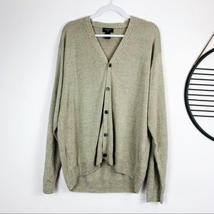 Dockers beige tan soft oversized cardigan